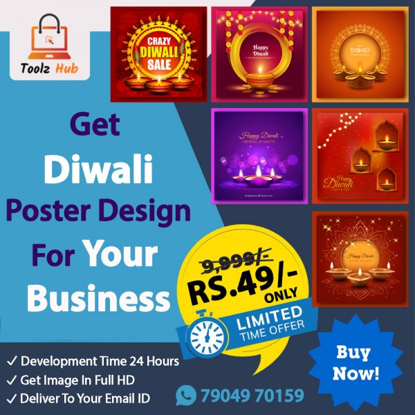 Diwali Wishes Poster Design For Your Business